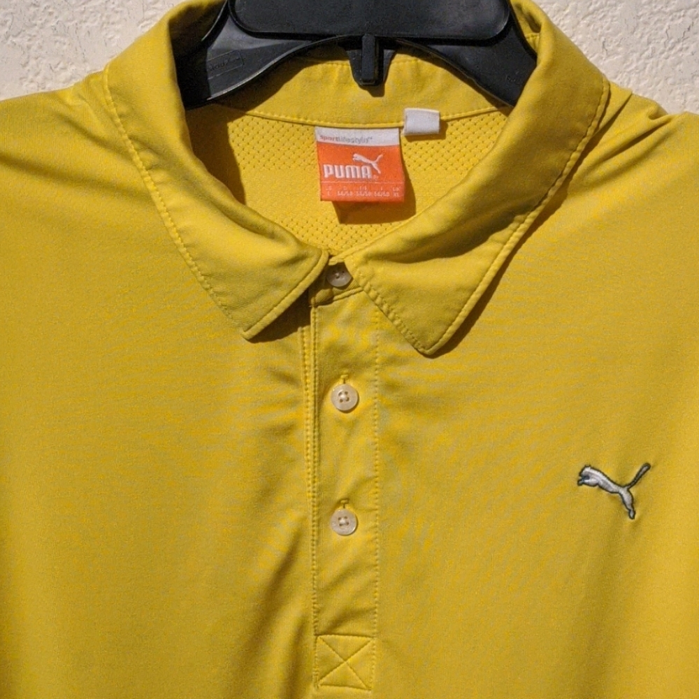Puma Golf, Large, yellow with mesh back